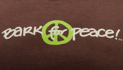 Bark for Peace! Organic Brown T-Shirts