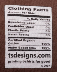 Bark for Peace! Organic Brown T-Shirts