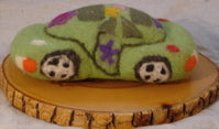 Fair - trade Boiled Wool Peace Car