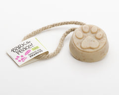 Natural Soap on a Hemp Leash: 