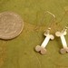 Sterling Silver Hand-cut Dog Bone Earrings