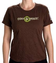 Bark for Peace! Organic Brown T-Shirts